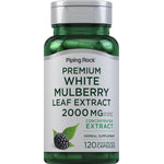 Premium White Mulberry Leaf Extract 2000 MG per serving, 120 Quick Release Capsules.