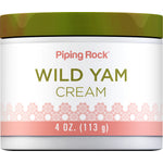 Wild Yam Cream product in a 4 oz (113 g) container, suitable for skincare and natural moisturizing needs.