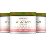 A 4 oz (113 g) jar of Wild Yam Cream displayed against a plain background.