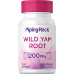 Dietary supplement bottle of Wild Yam Root 1200 mg Quick Release Capsules, 100 count.