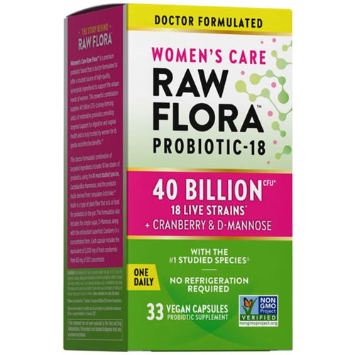 Women's Care Probiotic-18 40 Billion, 33 Vegan Capsules