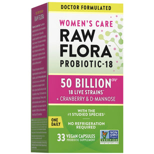 Women's Care Probiotic-18 50 Billion, 33 Vegan Capsules