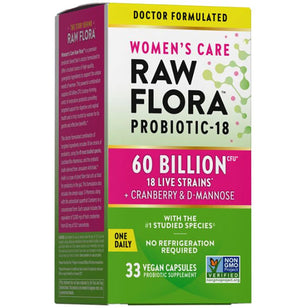Women's Care Probiotic-18 60 Billion, 33 Vegan Capsules