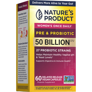 Women's Prebiotic & Probiotic, 50 Billion CFU, 60 Delayed Release Vegan Caps