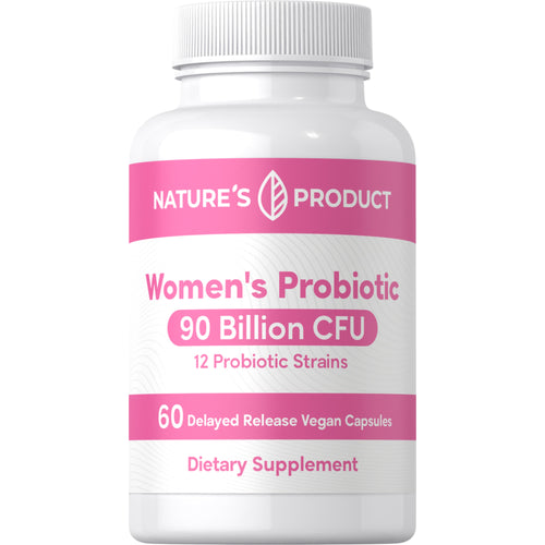 Women’s Probiotic 12 Strains 90 Billion Organisms, 60 Delayed Release Vegan Caps