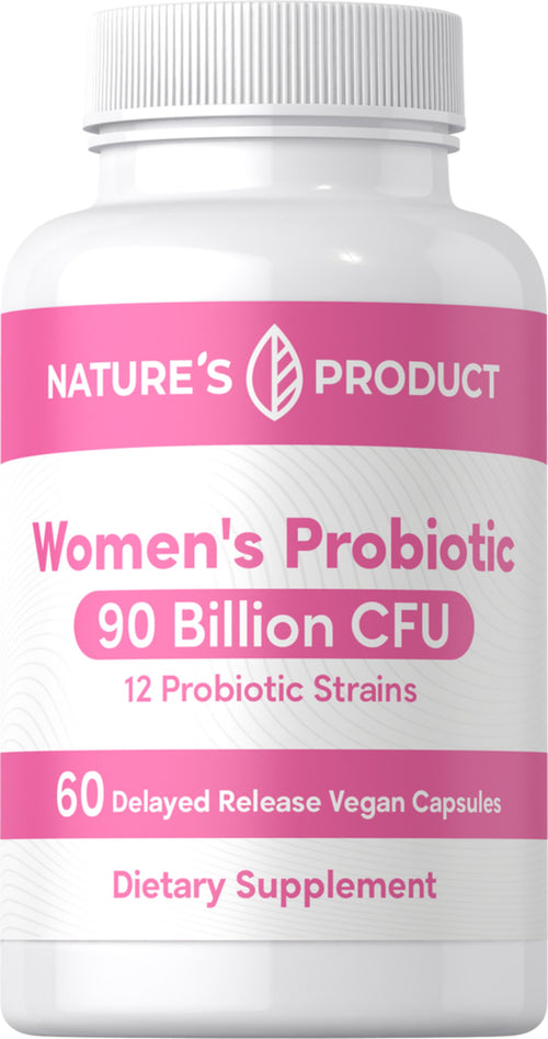 Women’s Probiotic 12 Strains 90 Billion Organisms, 60 Delayed Release Vegan Caps