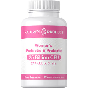 Women's Probiotic & Prebiotic 25 Billion CFU, 60 Delayed Release Vegan Caps