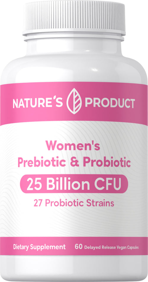 Women's Probiotic & Prebiotic 25 Billion CFU, 60 Delayed Release Vegan Caps