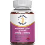 Women's Care Gummy Probiotic Supplement, 48 gummies, cherry and other flavors, Nature's Product brand.