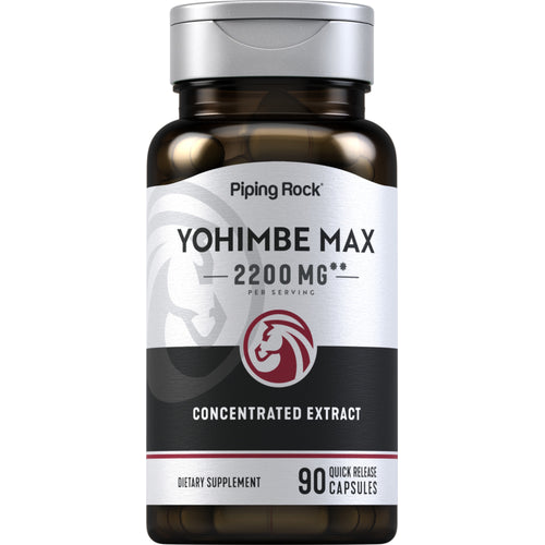 Yohimbe Max, 2200 mg (per serving), 90 Quick Release Capsules