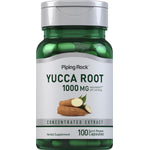 Yucca Root 1000 MG per serving, concentrated extract, herbal supplement with 100 quick release capsules.