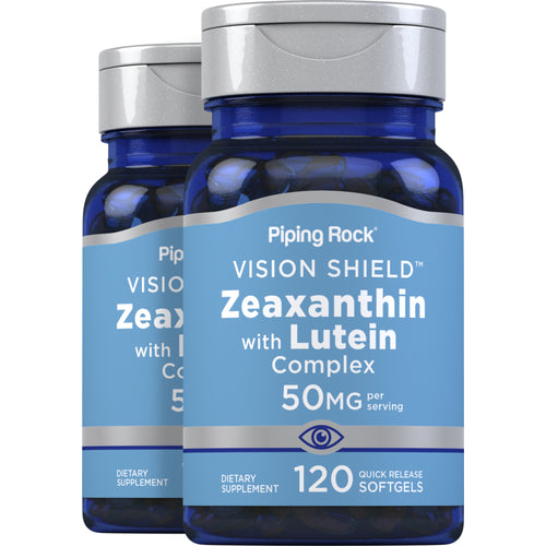 Zeaxanthin with Lutein Complex, 50 mg (per serving), 120 Quick Release Softgels, 2  Bottles