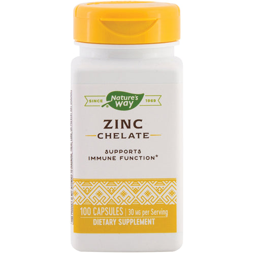 Zinc Chelate, 30 mg, 100 Capsules